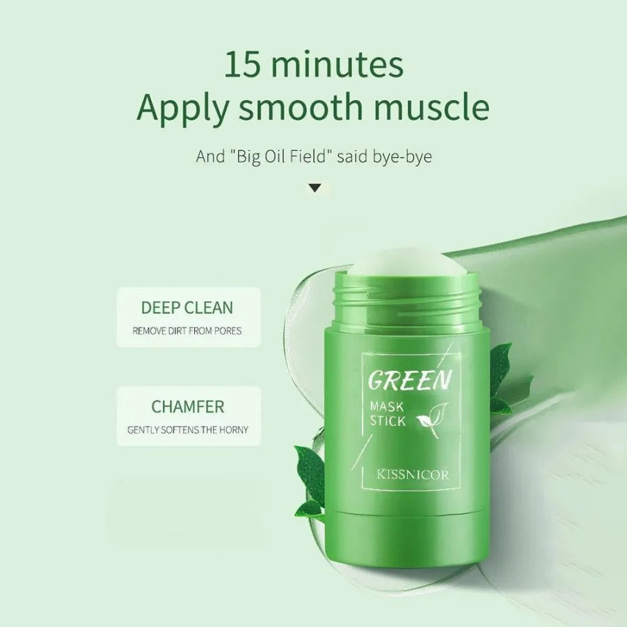 Green Tea Cleansing Face Mask – Deep Moisturizing Korean Skincare