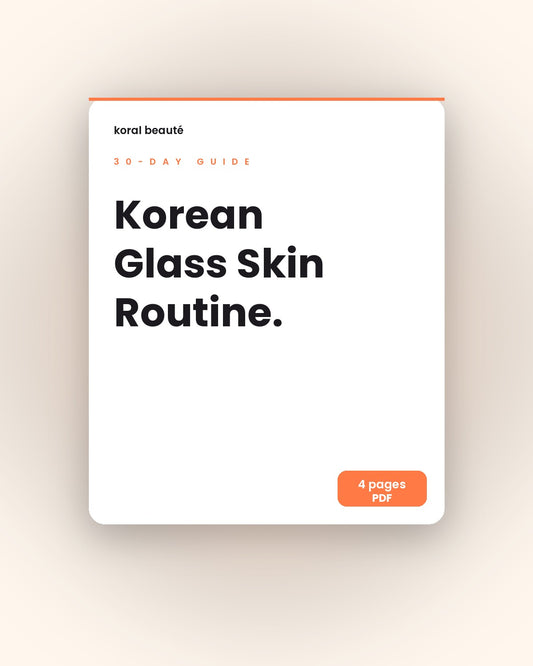 30-Day Glass Skin Routine Guide PDF cover