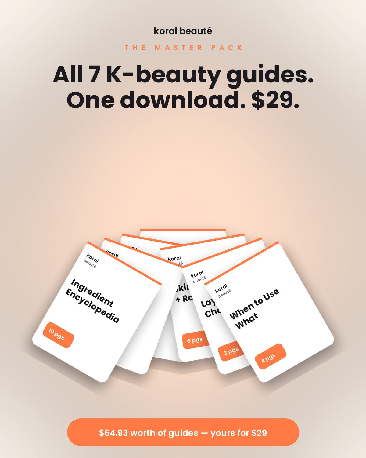 K-Beauty Master Pack — all 7 Korean skincare guides